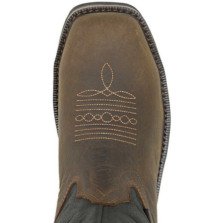 Wolverine Men's Rancher Flag Lx Steel Toe Waterproof Western Work Boot -Black- W241185 - Overlook Boots