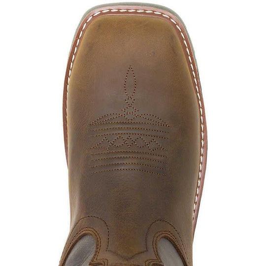 Wolverine Men's Rancher Pro Soft Toe Waterproof Pull On Western Work Boot- Titanium - W250030 - Overlook Boots