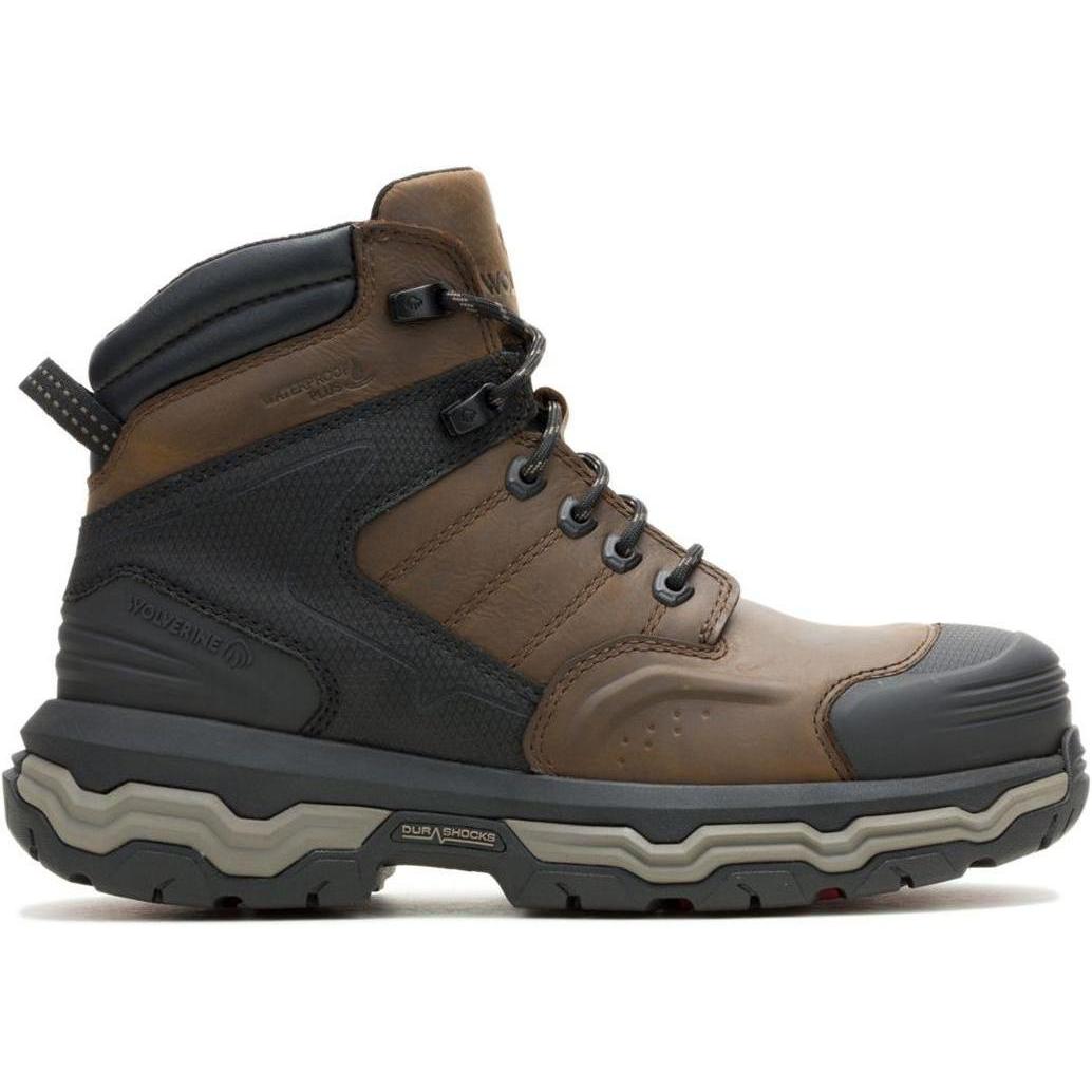 Wolverine Men's Alpha ft 6" Soft Toe Waterproof CarbonMax Work Boot - Coffee - W250052 - Overlook Boots