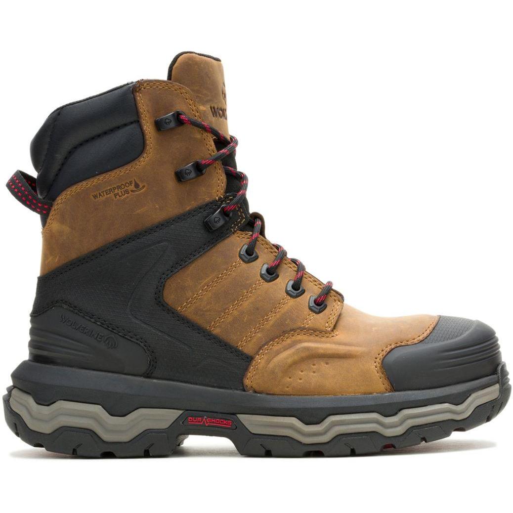 Wolverine Men's Alpha ft 8" Soft Toe Waterproof Work Boot - Tan - W250053 - Overlook Boots