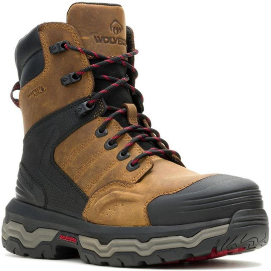 Wolverine Men's Alpha ft 8" Soft Toe Waterproof Work Boot - Tan - W250053 7.0 / Medium / Tan - Overlook Boots