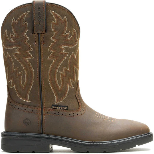 Wolverine Men's Wheatland Pull On Wellington Work Boot - Black - W260004 - Overlook Boots
