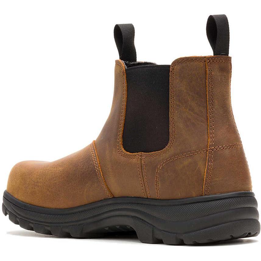 Wolverine Men's Carlsbad Steel Toe Waterproof Slip On Work Boot - Brown - W251050 - Overlook Boots