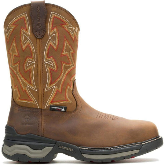 Wolverine Men's Wheatland Pull On Wellington Work Boot - Brown - W261050 - Overlook Boots