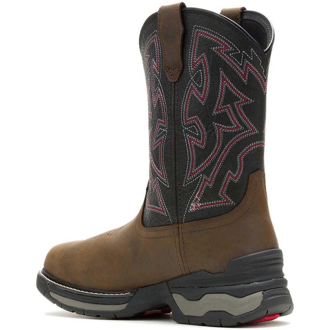 Wolverine Men's Rancher Waterproof Pull-On Western Work Boot - Black - W251138 - Overlook Boots