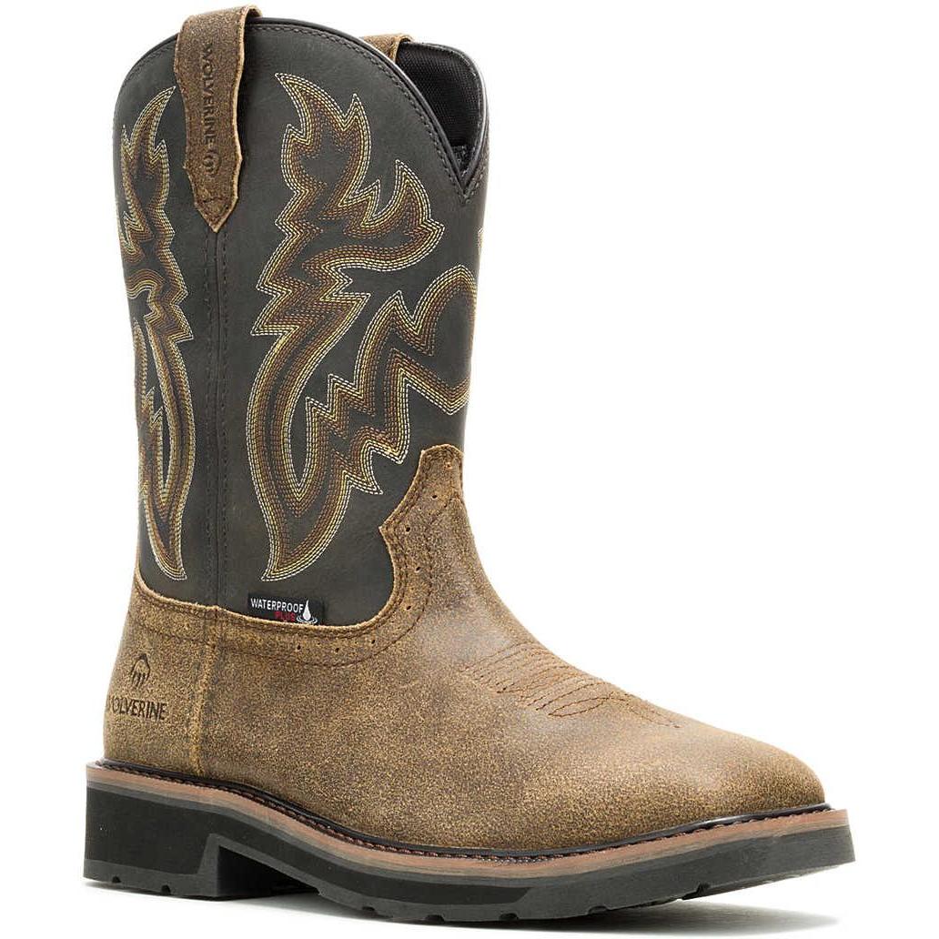 Wolverine Men's Rancher Steel Toe Waterproof Wellington Western Work Boot - Black - W251070 7 / Medium / Black - Overlook Boots