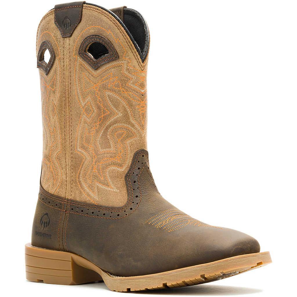 Wolverine Men's Floorhand Steel Toe Waterproof Romeo Work Boot - Brown- W221018 7 / Medium / Dark Brown - Overlook Boots