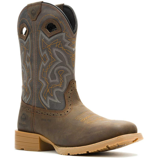 Wolverine Men's Rancher Level Pull On Wellington Work Boot - Brown - W250067 7 / Medium / Brown - Overlook Boots
