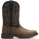 Wolverine Men's Rancher Level Steel Toe Waterproof Western Work Boot - Brown - W251043 - Overlook Boots