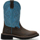 Wolverine Women's Rancher Arrow Steel Toe Waterproof Western Work Boot- Blue- W241053 5.0 / Medium / Blue - Overlook Boots
