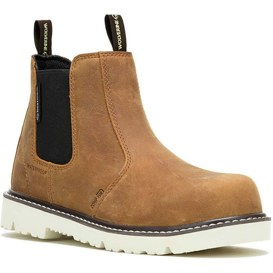 Wolverine Women's Revival Romeo Composite Toe Waterproof Work Boot -Cashew- W241148 5.0 / Medium / Cashew - Overlook Boots