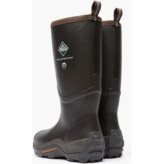 Muck Men's Wetland Pro Snake Waterproof Outdoor Rubber Work Boot - Brown - WETP-900 - Overlook Boots