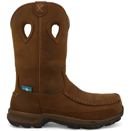 Twisted X Women's BarnShield 10" Comp Toe Waterproof Hiker Boot - Saddle - WHKBNW1 5.5 / Medium / Brown - Overlook Boots