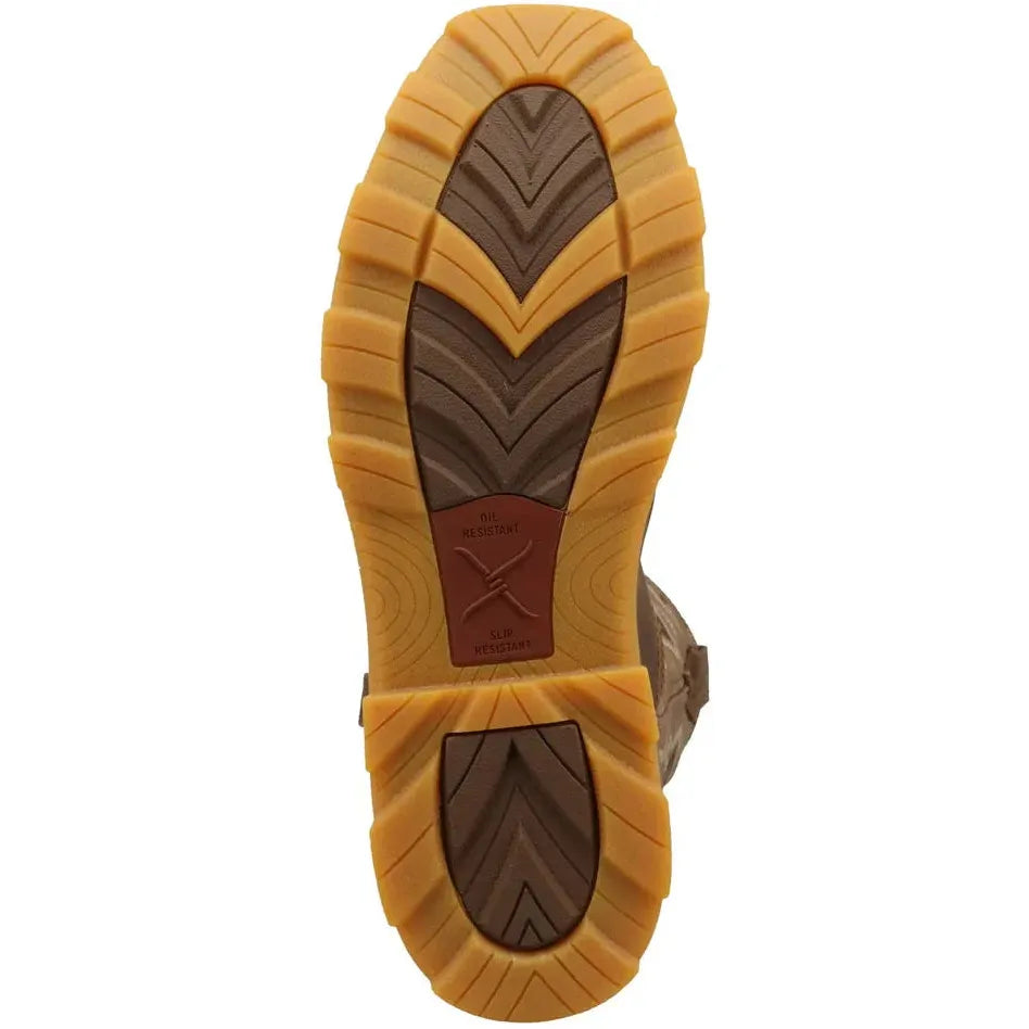 Twisted X Women's UltraLite X 11" Square Toe Western Work Boot - Bison - WULN002 - Overlook Boots