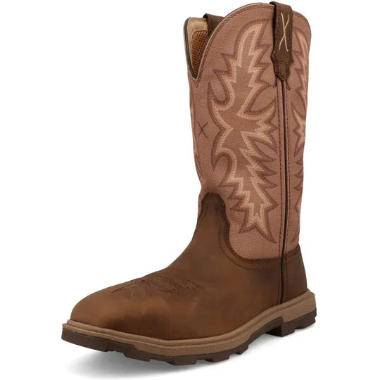 Twisted X Women's UltraLite X 11" Comp Toe Western Work Boot - Brown - WULN004 - Overlook Boots