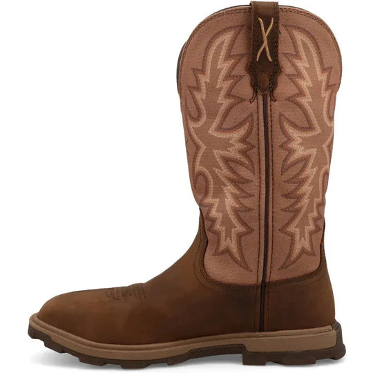 Twisted X Women's UltraLite X 11" Comp Toe Western Work Boot - Brown - WULN004 - Overlook Boots