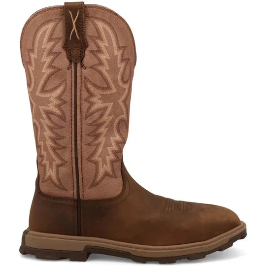 Twisted X Women's UltraLite X 11" Comp Toe Western Work Boot - Brown - WULN004 5.5 / Narrow / Tobacco - Overlook Boots
