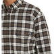 Wolverine Men's Flame Resistant Plaid Long Sleeve Twill Shirt - Espresso - W1203980-206 - Overlook Boots