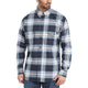 Wolverine Men's Flame Resistant Plaid Long Sleeve Twill Shirt - Navy - W1203980-417 - Overlook Boots