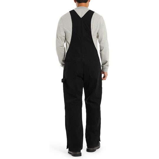Wolverine Men's Sawmill Duck Insulated Bib - Black - W1204980-003 - Overlook Boots