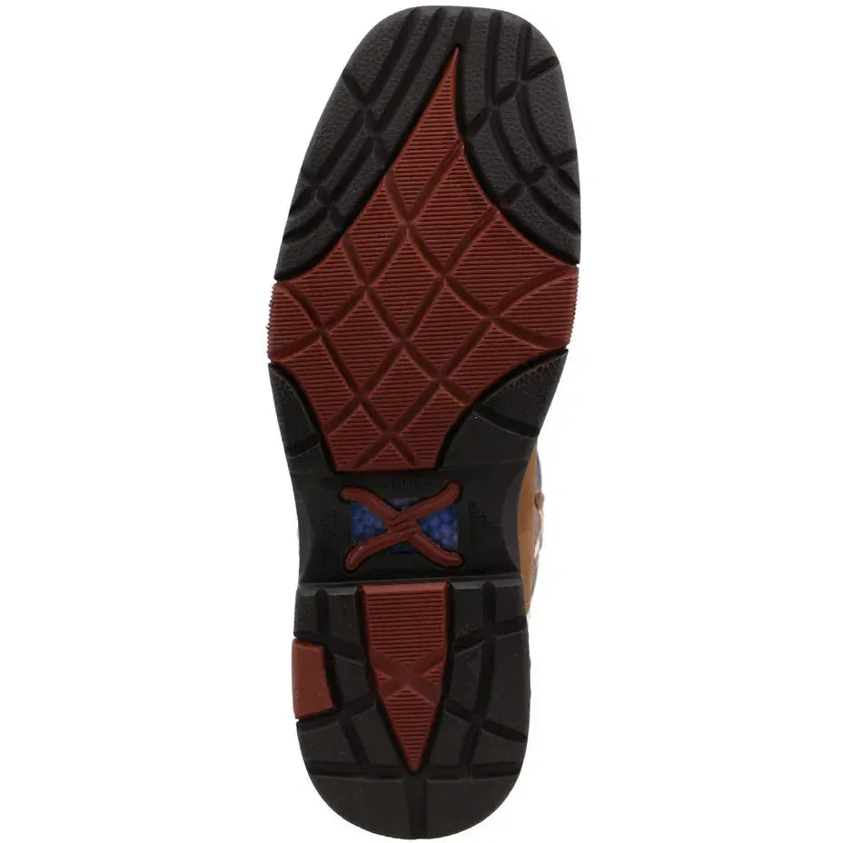 Twisted X Women's CellStretch 11" Alloy Toe Waterproof Western Work Boot - Brown - WXBAW01 - Overlook Boots