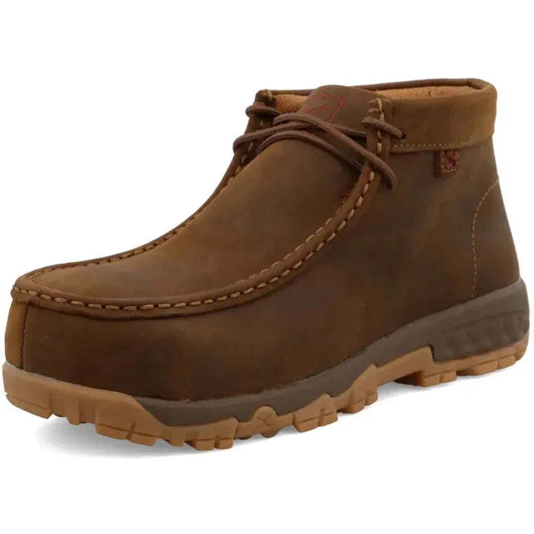Twisted X Women's CellStretch Comp Toe Chukka Driving Work Boot - Saddle - WXCC001 - Overlook Boots