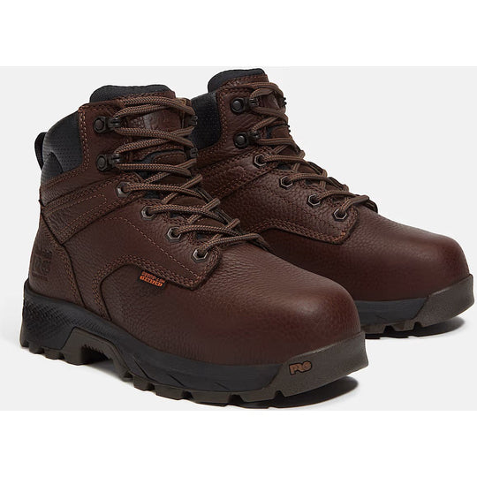 Timberland Pro Women's TiTAN® EV 6" Composite Toe Metguard Work Boot- Brown- TB0A6377W01 - Overlook Boots