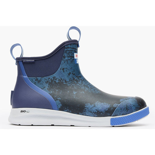 Xtratuf Men's Ankle 6" Soft Toe Waterproof Slip Resistant Sport Deck Boot - Blue - XADSM202 - Overlook Boots