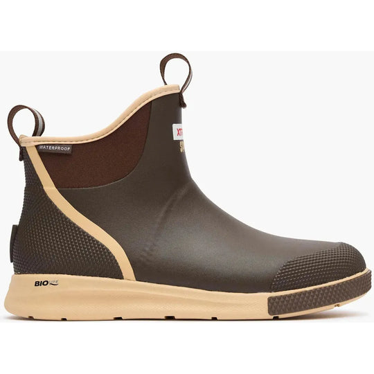 Xtratuf Men's Ankle 6" Waterproof Slip Resist Deck Sport Boot- Brown- XADSM901 - Overlook Boots