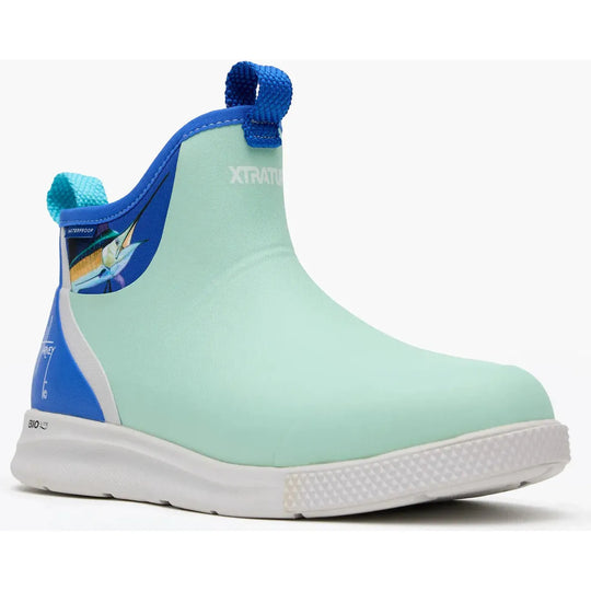 Xtratuf Men's Guy Harvey 6" Waterproof Ankle Deck Sport Boot - Sailfish - XADSMGH2 7.0 / Medium / Pool Sailfish - Overlook Boots
