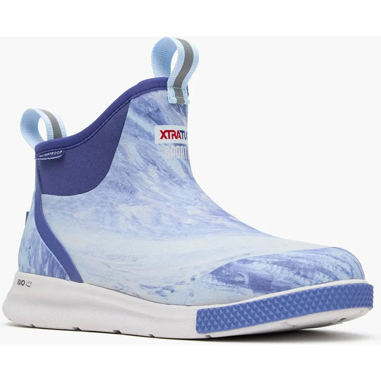 Xtratuf Women's Ankle Deck 6" Waterproof Sport Boot- Blue - XADSW201 5.0 / Medium / Skipper Blue - Overlook Boots