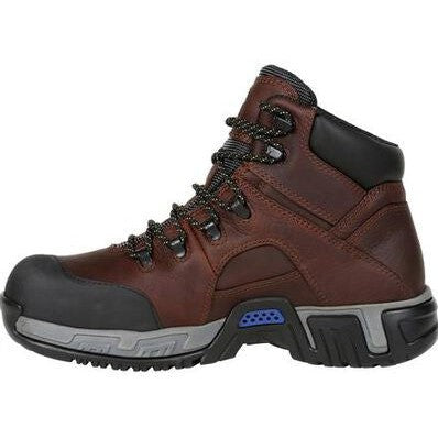 Michelin Men's Hydroedge 6" Steel Toe Waterproof Work Boot -Brown- XHY662 - Overlook Boots
