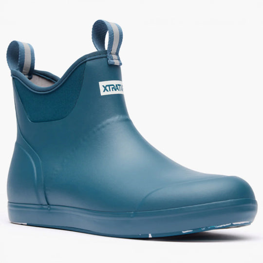 Xtratuf Men's Ankle 6" Waterproof Pull On Deck Boot - Blue - XMAB204 7.0 / Medium / Legion Blue - Overlook Boots