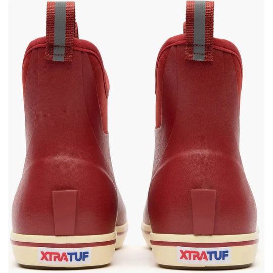 Xtratuf Men's Ankle 6" Waterproof Moisture Wicking Deck Boot - Red - XMAB602 - Overlook Boots