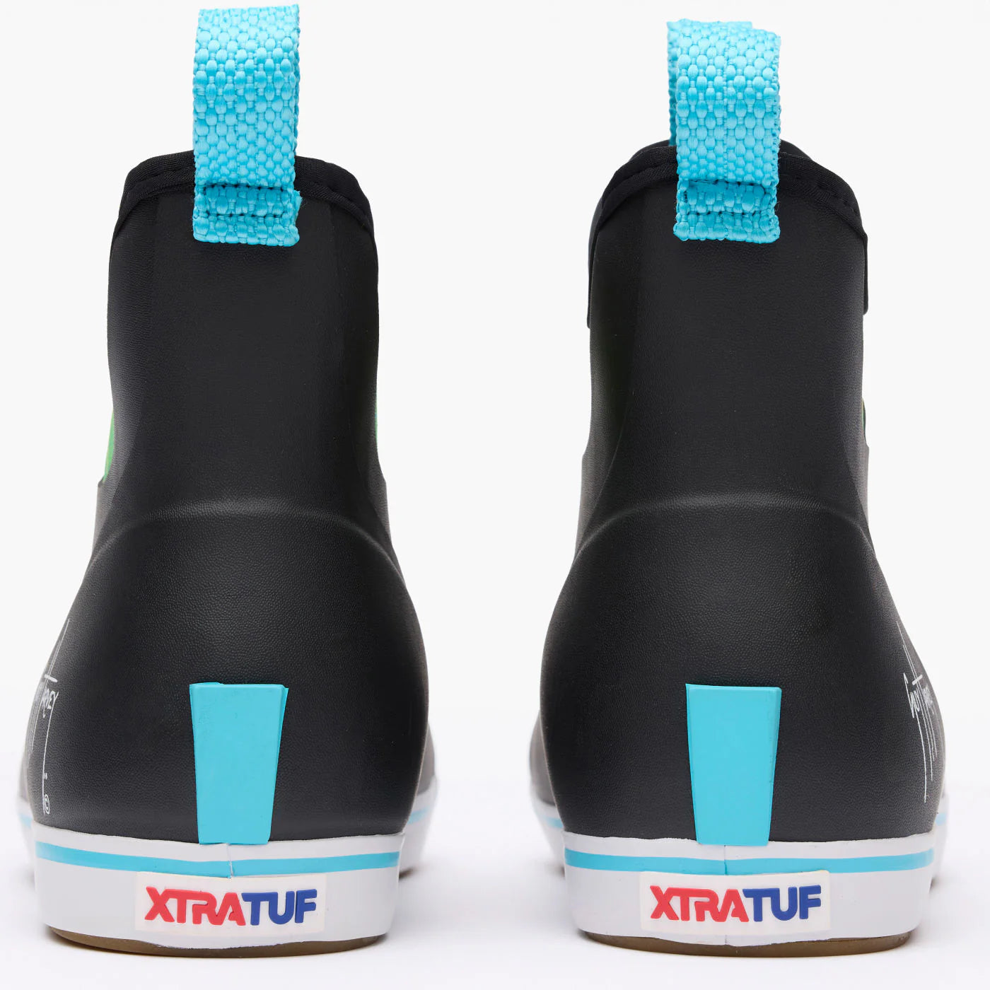 Xtratuf Men's Ankle 6" WP Guy Harvey Deck Boot- Black- XMABGH00 - Overlook Boots