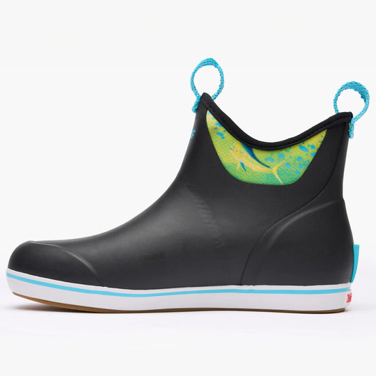 Xtratuf Men's Ankle 6" Waterproof Guy Harvey Deck Boot - Black - XMABGH00 - Overlook Boots