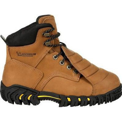Michelin Men's Pilot Sledge Toe Metatarsal Work Boot -Brown- XPX781  - Overlook Boots