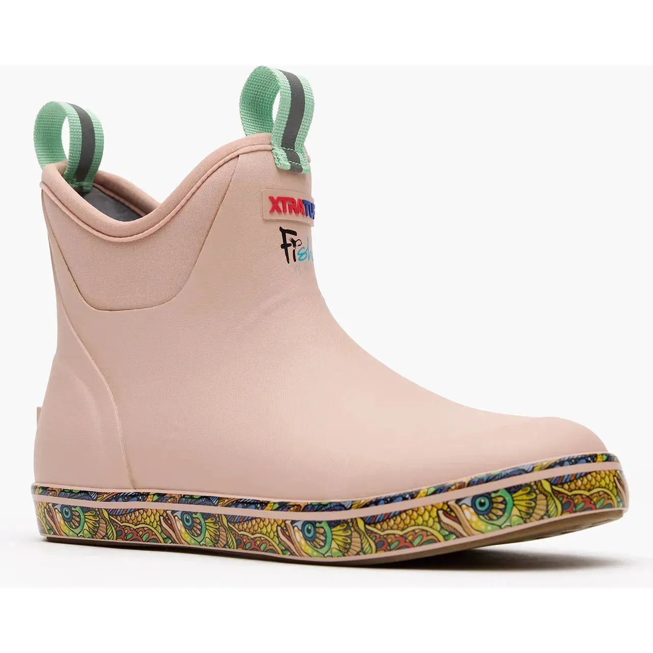 Xtratuf Women's Ankle Deck 6" Waterproof Pull On Boot - Cameo Rose - XWAB6FT 5 / Medium / Cameo Rose - Overlook Boots