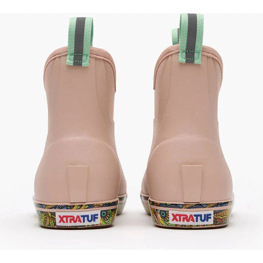 Xtratuf Women's Ankle Deck 6" Waterproof Pull On Boot - Cameo Rose - XWAB6FT - Overlook Boots