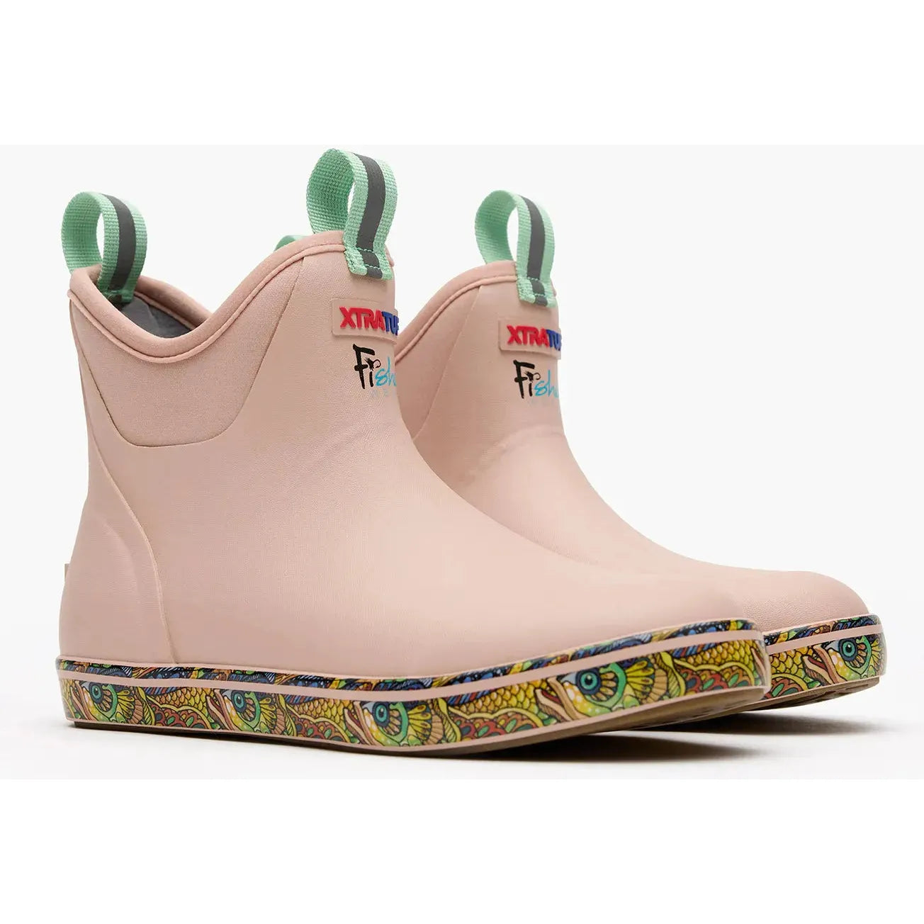 Xtratuf Women's Ankle Deck 6" Waterproof Pull On Boot - Cameo Rose - XWAB6FT - Overlook Boots