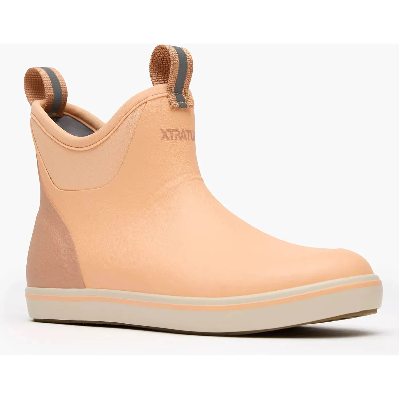 Xtratuf Women's Ankle Deck 6" Waterproof Pull On Boot - Peach Fuzz - XWAB700 5 / Medium / Peach Fuzz - Overlook Boots