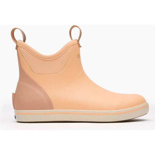 Xtratuf Women's Ankle Deck 6" Waterproof Pull On Boot - Peach Fuzz - XWAB700 - Overlook Boots