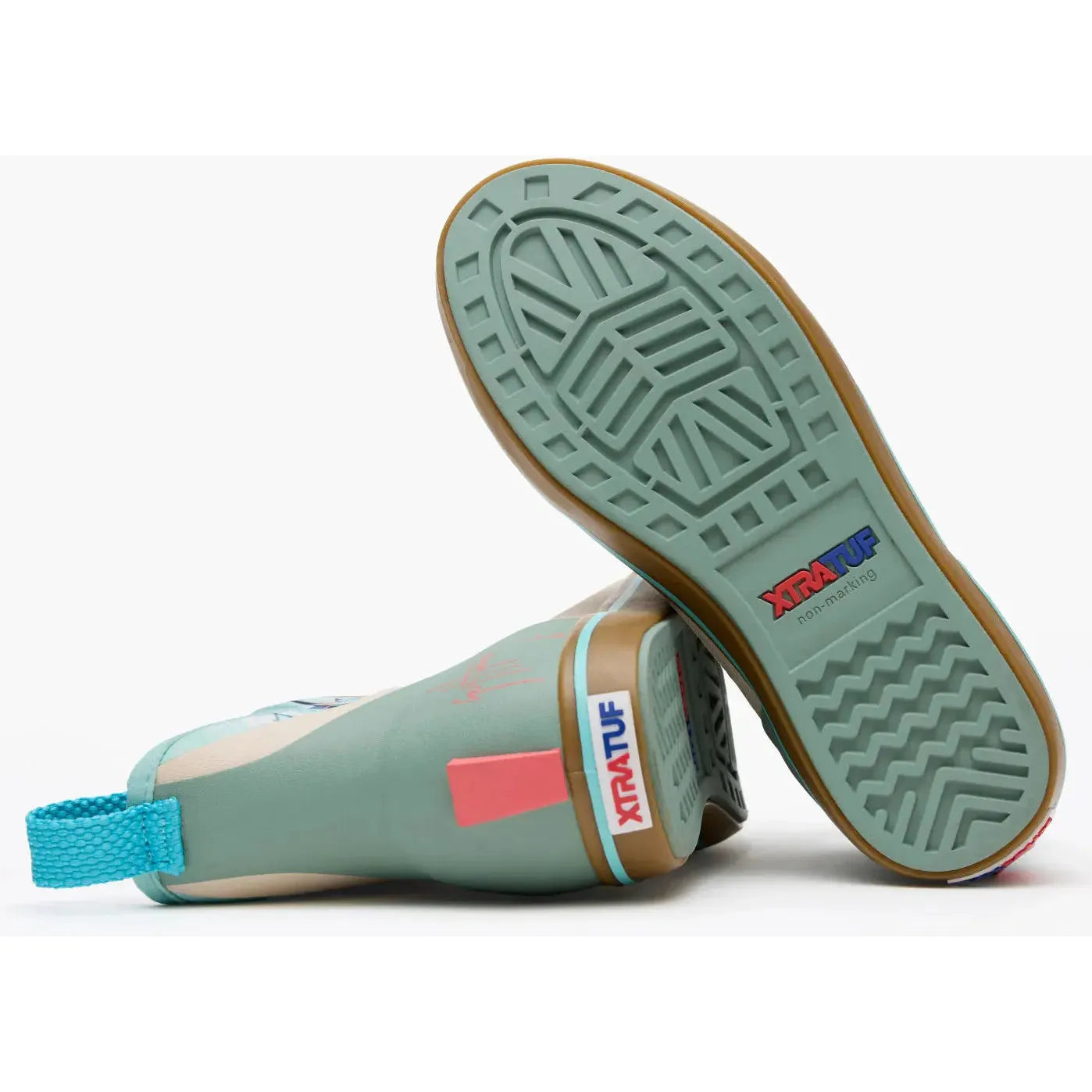 Xtratuf Women's Guy Harvey 6" Waterproof Ankle Deck Boot - White - XWABGH10 - Overlook Boots