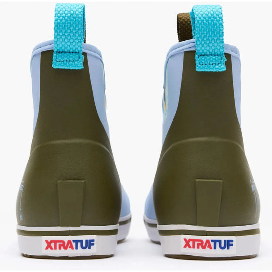 Xtratuf Women's Guy Harvey 6" Waterproof Ankle Deck Boot - Sky Blue - XWABGH20 - Overlook Boots