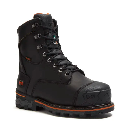 Timberland Pro Men's Boondock 8" Comp Toe WP 200G Ins. Work Boot - Black - TB0A5MA1W021