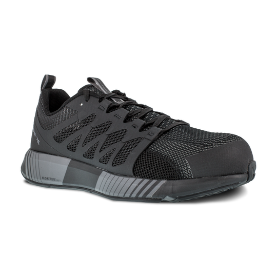 Reebok Women's Fusion Flexweave Composite Toe Athletic Work Shoe - Black - RB431 6.0 / Medium / Black - Overlook Boots