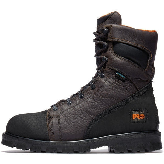 Timberland Pro Men's Rigmaster 8" Steel Toe WP Work Boot -Brown- TB195553214  - Overlook Boots