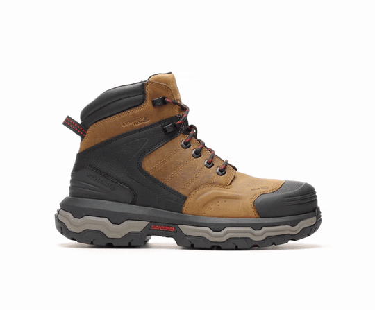 Wolverine Men's Alpha ft 6" Comp Toe Waterproof CarbonMax Work Boot - Tan - W251098 - Overlook Boots