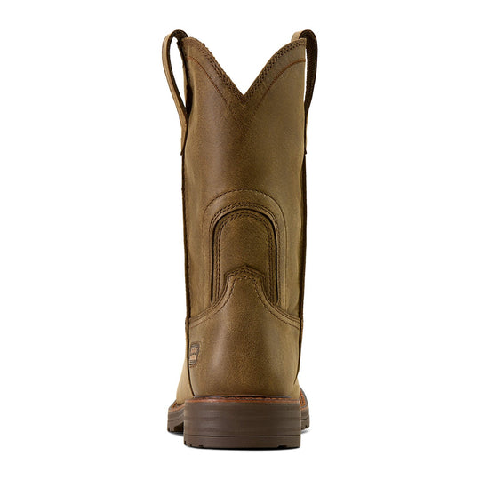 Ariat Men's Activator 11" Steel Toe Western Work Boot - Brown Bomber - 10074291 - Back View - Overlook Boots