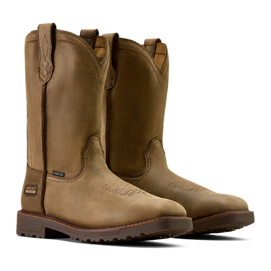 Ariat Men's Activator 11" Steel Toe Western Work Boot - Brown Bomber - 10074291 - Pair - Overlook Boots